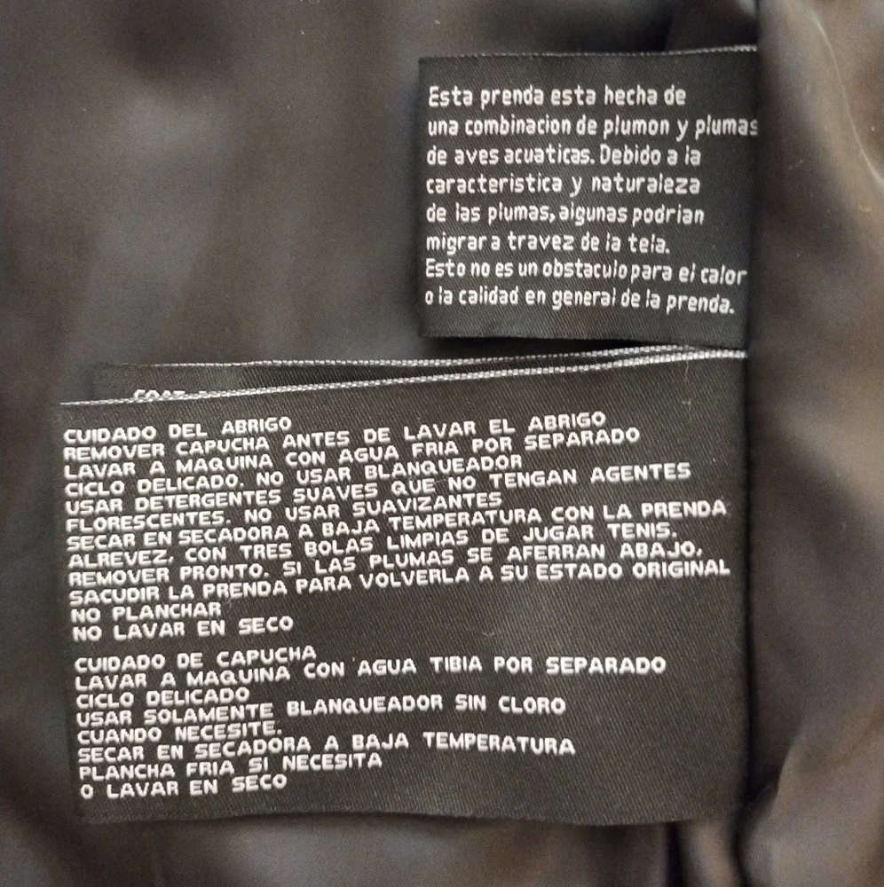 London Fog Diamond Pattern Down Puffer Coat Black Size M